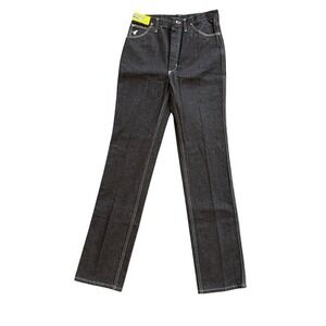 Wrangler Mens Vintage Regular Fit Black Jeans 33 X-Long USA New NWT Deadstock